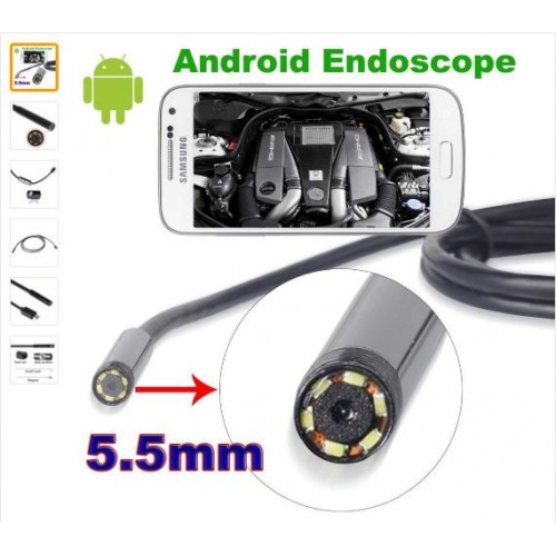 EMETRES Cámara Endoscópica Para Celular Android 5metros Otg Tipo C